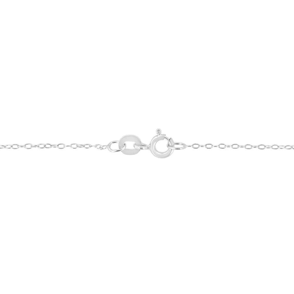 14K White Gold 2.00 Cttw Brilliant Round-Cut Diamond 7 Stone Flower Cluster 18" Pendant Necklace (H-I Color, SI2-I1 Clarity) - Bijoux-NYC Direct