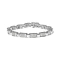 2.00 cttw princess diamond invisible set link bracelet in 14k white gold bijoux-nyc direct