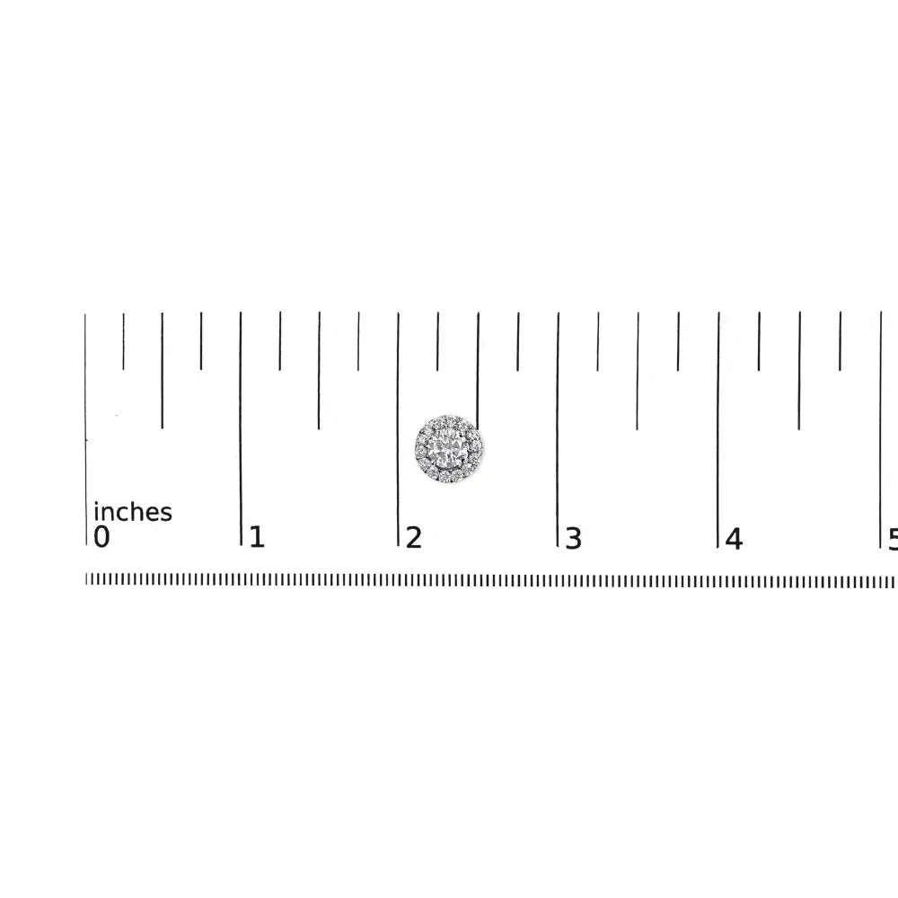 14k white gold 3.0 cttw lab grown diamond hidden halo stud earrings bijoux-nyc direct