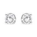 3/4 cttw lab grown diamond 14k white gold 4-prong stud earrings bijoux-nyc direct