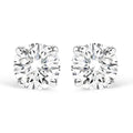 14k white gold 3/4 cttw round diamond 4-prong stud earrings bijoux-nyc direct