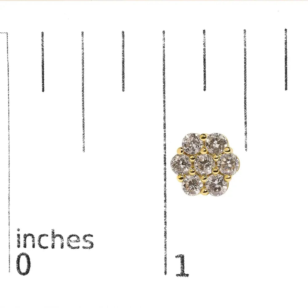 3 cttw diamond floral cluster stud earrings in 14k white gold bijoux-nyc direct