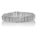 5 cttw round diamond s-wave tennis bracelet in 14k white gold bijoux-nyc direct