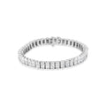 14k white gold 5ct princess diamond belt buckle tennis bracelet 7 bijoux-nyc direct