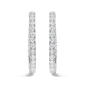 5ct lab grown diamond inside out hoop earrings in 14k white gold bijoux-nyc direct