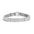 7 cttw princess diamond rectangular tennis bracelet in 14k white gold bijoux-nyc direct