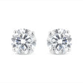1.50 cttw solitaire diamond stud earrings in 14k white gold bijoux-nyc direct