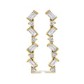 Diamond zigzag drop earrings in 14k yellow gold – 1/2 cttw bijoux-nyc direct