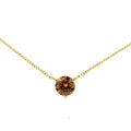 14k yellow gold 1/2 cttw round lab grown yellow diamond martini necklace bijoux-nyc direct