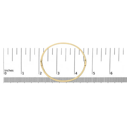 14k yellow gold 1/3 cttw diamond half eternity bangle bracelet (i j color i2 i3 clarity) 7.75’’ inches bracelets/bangle/bangle