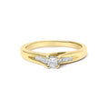 14k yellow gold 1/4 cttw princess-cut diamond engagement ring bijoux-nyc direct