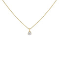 14k yellow gold 3/8 cttw round diamond martini solitaire necklace 18 bijoux-nyc direct
