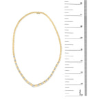 14k yellow gold 4/5 cttw diamond cluster and bar set link 3.5 mm chain necklace (g h color vs1 vs2 clarity) 16’’ inches