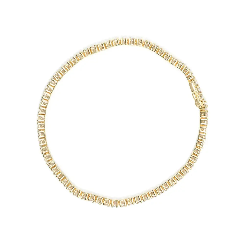 6.0 cttw diamond tennis bracelet in 14k yellow gold 7.25 inch bijoux-nyc direct