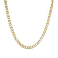 1.0 cttw diamond cuban link necklace in 14k gold over sterling silver 18 bijoux-nyc direct