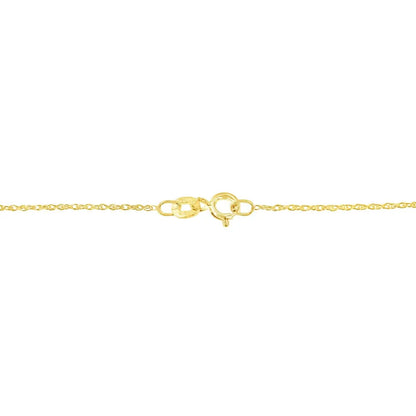 14K Yellow Gold Plated .925 Sterling Silver 1.0 Cttw Round and Baguette-Cut Diamond Composite Hearth 18" Pendant Necklace (I-J Color, I1-I2 Clarity) - Bijoux-NYC Direct