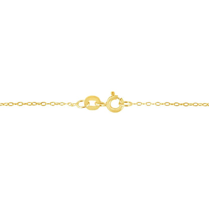 14K Yellow Gold Plated .925 Sterling Silver 1/2 Cttw Champagne Diamond Cross Pendant Necklace (K-L Color, I1-I2 Clarity) - 18" - Bijoux-NYC Direct