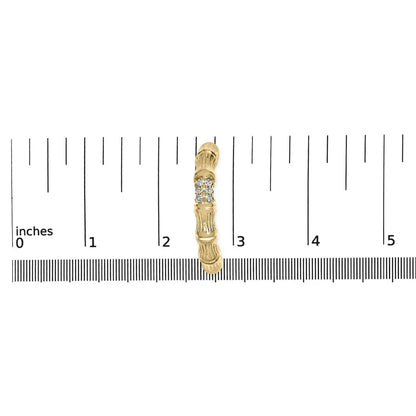 14K Yellow Gold Plated .925 Sterling Silver 1/6 Cttw Hammered J Hoop Earrings (H-I Color, I1-I2 Clarity) - Bijoux-NYC Direct