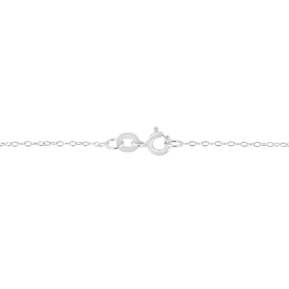 14KT White Gold 1/2 cttw Diamond Floral Cluster Pendant Necklace (HI, SI2-I1) - Bijoux-NYC Direct