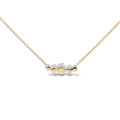 18K Rose Gold 3/4 Cttw Pave Diamonds and Graduated Green Tsavorite Gemstone Curved Bar Choker Necklace (G-H Color, SI1-SI2 Clarity) - Adjustable up to 14" - 16.5" - Bijoux-NYC Direct
