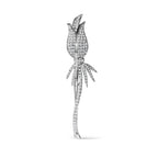 18K White Gold 1 3/5 Cttw Pave Set Diamond Tulip Brooch Pin (H-I Color, VS1-VS2 Clarity) - Bijoux-NYC Direct