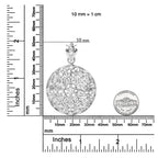 18K White Gold 1 5/6 Cttw Diamond Cluster Floral Filigree Brooch Pin and 18" Pendant Necklace (G-H Color, I1-I2 Clarity) - Bijoux-NYC Direct