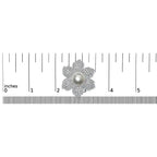 18K White Gold 2 3/4 Cttw Diamond and 12.5 MM Cultured Freshwater Pearl Floral Brooch Pin (G-H Color, VS1-VS2 Clarity) - Bijoux-NYC Direct