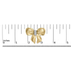 18K Yellow Gold and 3/5 Cttw Diamond Bow Pin Brooch (G-H Color, VS1-VS2 Clarity) - Bijoux-NYC Direct