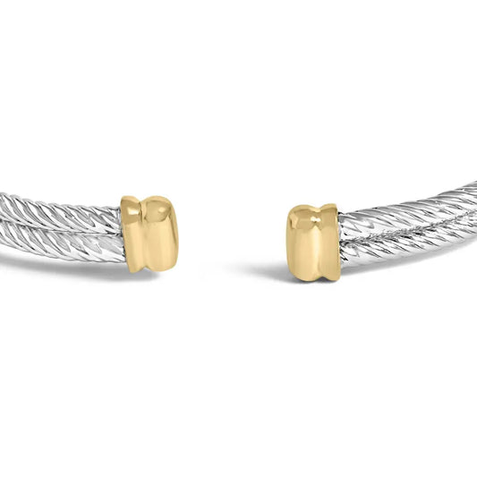 18K Yellow Gold Plated .925 Sterling Silver Diamond Accent Dragonfly Medallion Bangle Bracelet (I-J Color, SI1-SI2 Clarity) - 7.75 Inches - Bijoux-NYC Direct