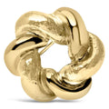 18k yellow gold sculpted hammered knot brooch bijoux-nyc direct