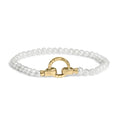 18k yellow gold vermeil pearl infinity lock tennis bracelet 7 inch bijoux-nyc direct