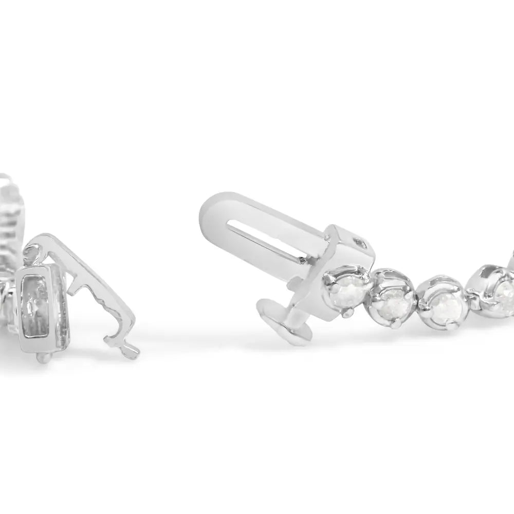 2.0 cttw diamond 3 prong tennis bracelet in.925 sterling silver bijoux-nyc direct