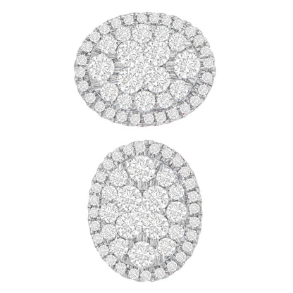 14K Yellow Gold 1 3/4 cttw Round Cut Diamond Earrings (H-I, I1-I2) - Bijoux-NYC Direct
