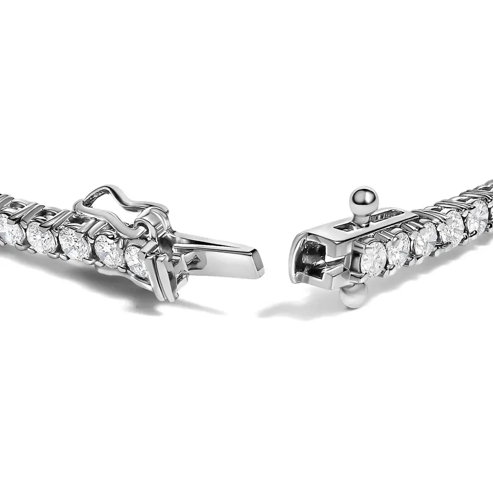 3.00 ctw diamond 14k white gold 4 prong tennis bracelet 7 inch bijoux-nyc direct