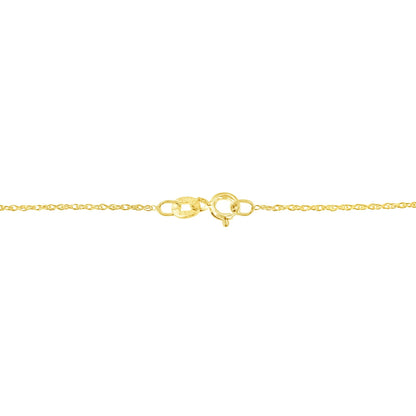 14K Yellow Gold Plated .925 Sterling Silver 1.0 Cttw Round and Baguette-Cut Diamond Composite Hearth 18" Pendant Necklace (I-J Color, I1-I2 Clarity) - Bijoux-NYC Direct