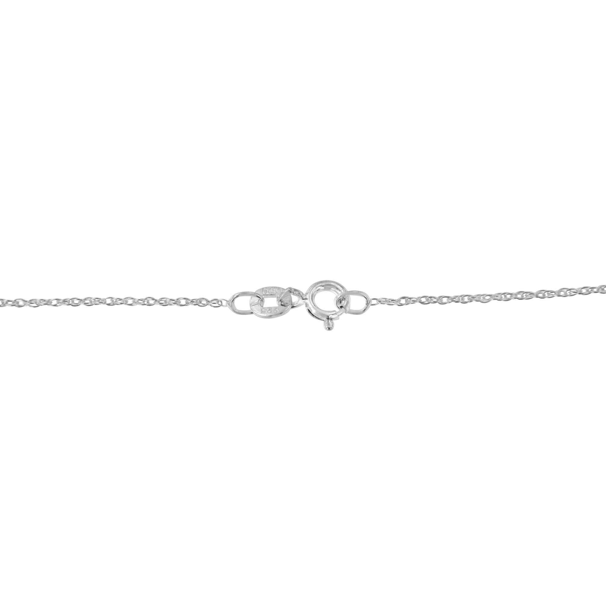 .925 Sterling Silver 1/4 cttw Diamond Infinity Pendant Necklace (I-J, I2-I3)