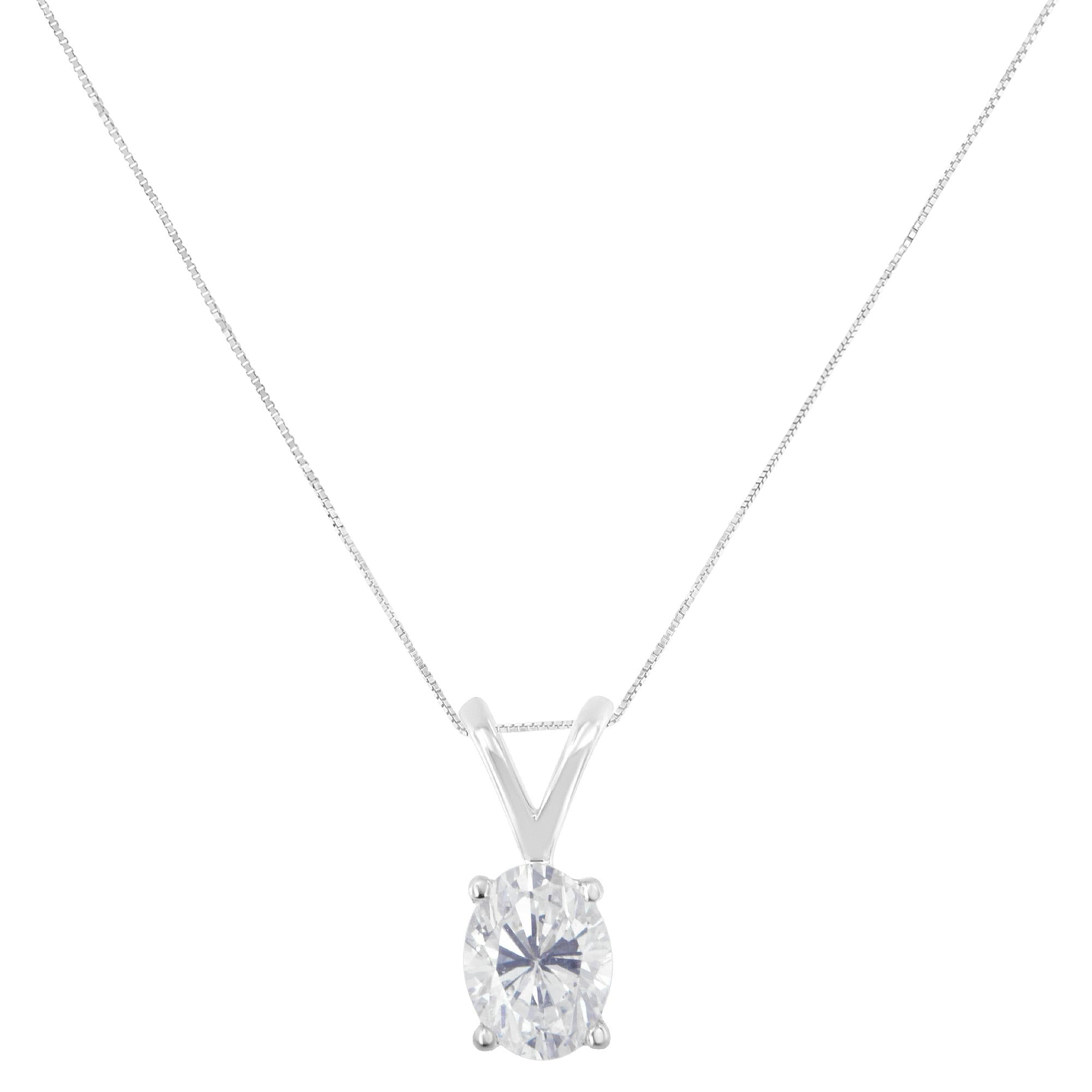 IGI certified diamond necklace on a white background