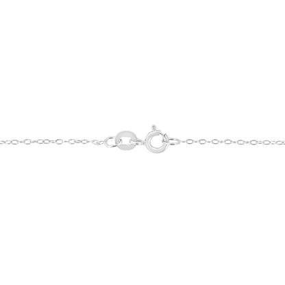 .925 Sterling Silver 1/2 Cttw Lab Grown Diamond 7 Stone Floral Cluster 18" Pendant Necklace (F-G Color, SI1-SI2 Clarity) - Bijoux-NYC Direct
