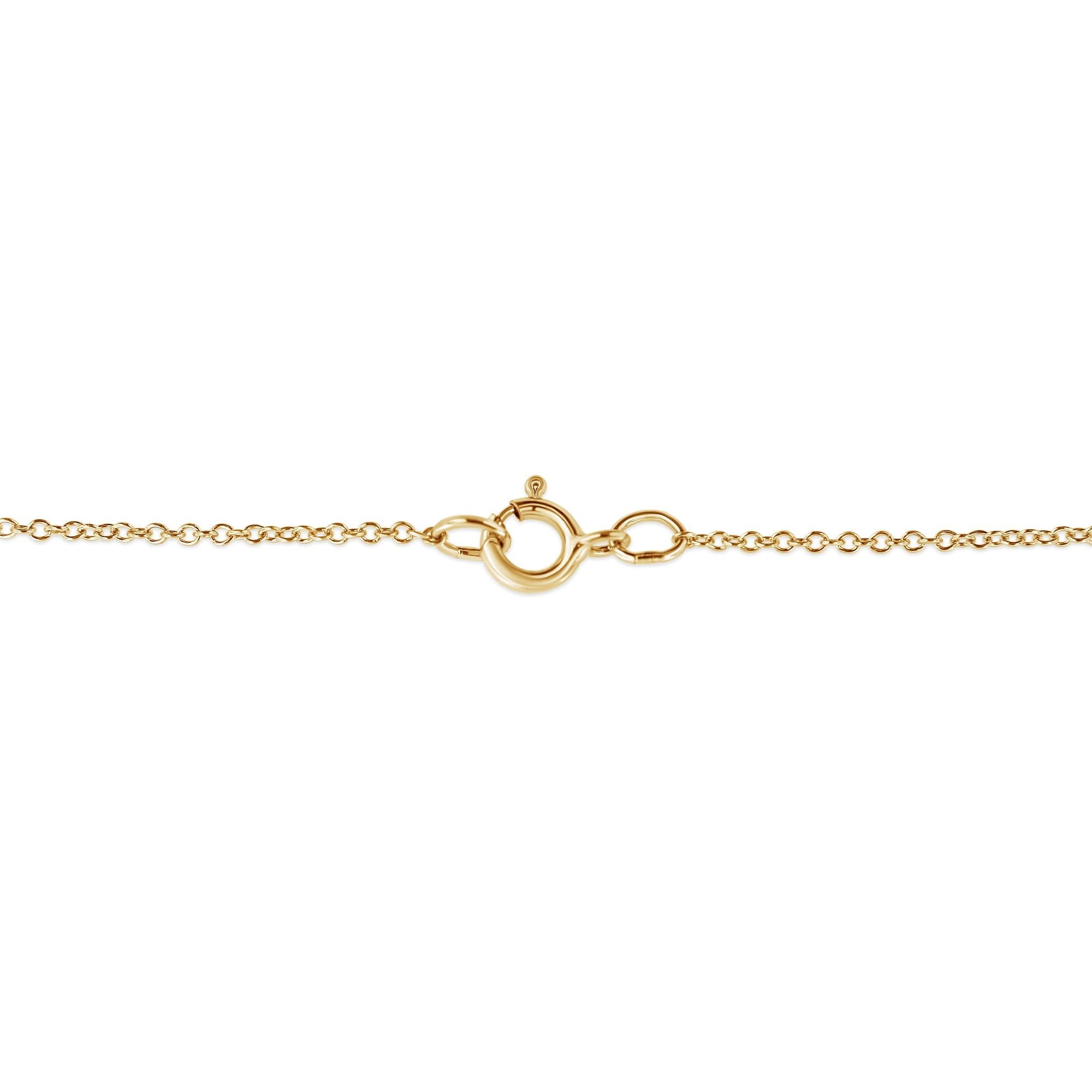 Gold necklace chain on a white background