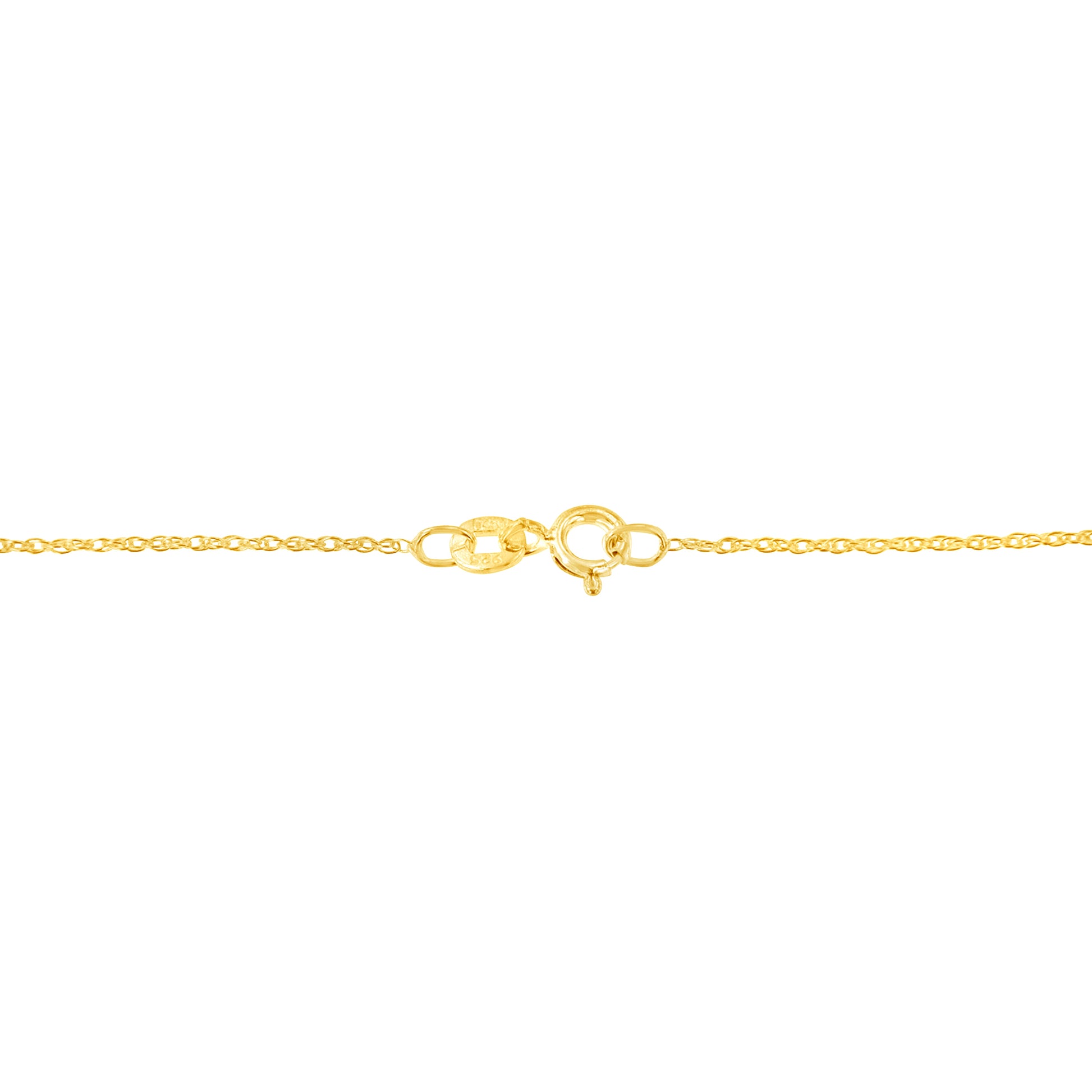 10K Yellow Gold 1/4 cttw Prong Set Round-Cut Diamond Open Heart 18" Pendant Necklace (K-L Color, I1-I2 Clarity) - Bijoux-NYC Direct