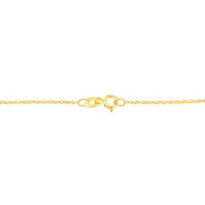 10K Yellow Gold 1/4 cttw Prong Set Round-Cut Diamond Open Heart 18" Pendant Necklace (K-L Color, I1-I2 Clarity) - Bijoux-NYC Direct