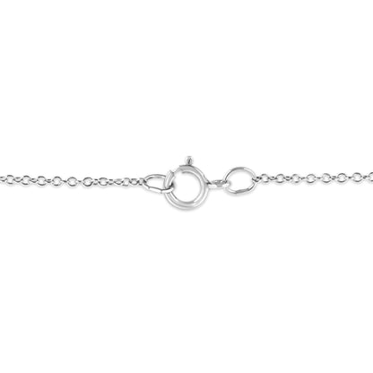 .925 Sterling Silver Prong-Set Diamond Accent Starfish Pendant Necklace (I-J Color, I1-I2 Clarity) - Size 18" - Bijoux-NYC Direct