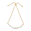 Diamond Slider Link Bolo Bracelet in 14K Gold-Plated Sterling Silver – 0.33 Cttw