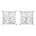 Sterling Silver 3/4 cttw Composite Diamond Stud Earrings (I-J, I2-I3)