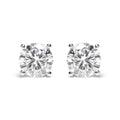 IGI Certified 14K White Gold 5.00 Cttw Round Brilliant-Cut Lab Grown Diamond Classic 4-Prong Stud Earrings with Screw Backs (F-G Color, SI1 Clarity)