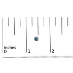 Measurement scale with a diamond at 1 inch