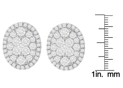 14K Yellow Gold 1 3/4 cttw Round Cut Diamond Earrings (H-I, I1-I2) - Bijoux-NYC Direct
