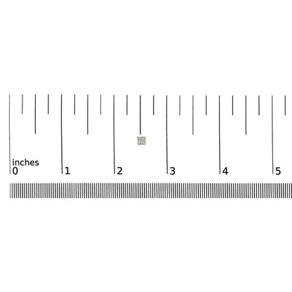 14K Yellow Gold 1/4 Cttw Invisible Set Princess-Cut Diamond Square Stud Earring (J-K Color, I1-I2 Clarity) - Bijoux-NYC Direct