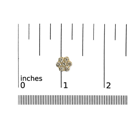 14K White Gold 1 1/2 cttw Prong Set Round-Cut Diamond Floral Cluster Stud Earrings (I-J Color, SI1-SI2 Clarity) - Bijoux-NYC Direct