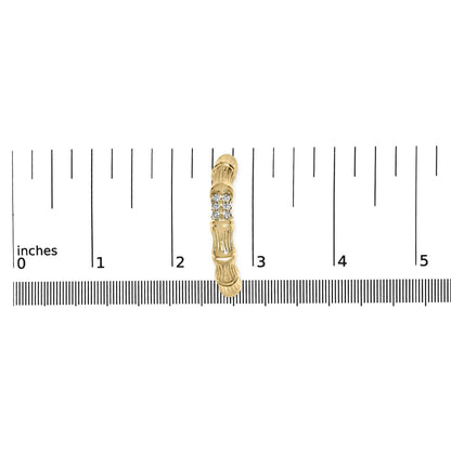 14K Yellow Gold Plated .925 Sterling Silver 1/6 Cttw Hammered J Hoop Earrings (H-I Color, I1-I2 Clarity) - Bijoux-NYC Direct
